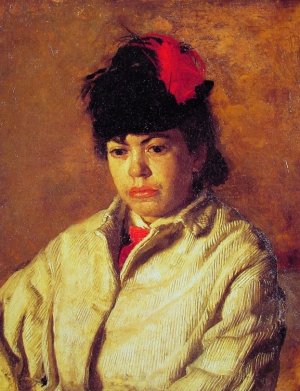 Margaret in Skating Costume by Thomas Eakins Oil Painting