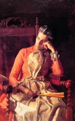 Miss Amelia Van Buren by Thomas Eakins Oil Painting