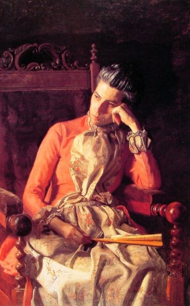 Main Product Photo of Miss Amelia Van Buren Painting by Thomas Eakins