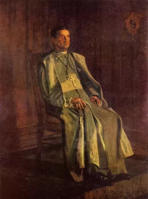 Monsignor Diomede Falconia by Thomas Eakins - Oil Painting Reproduction