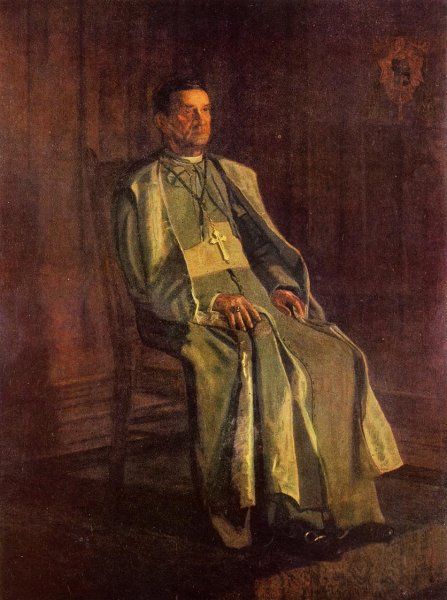 Monsignor Diomede Falconia by Thomas Eakins - Hand-Painted Oil Painting Reproduction
