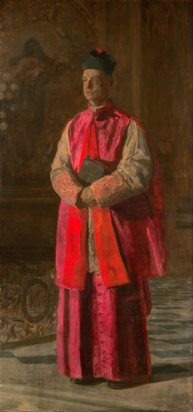 Monsignor James P. Turner by Thomas Eakins Oil Painting