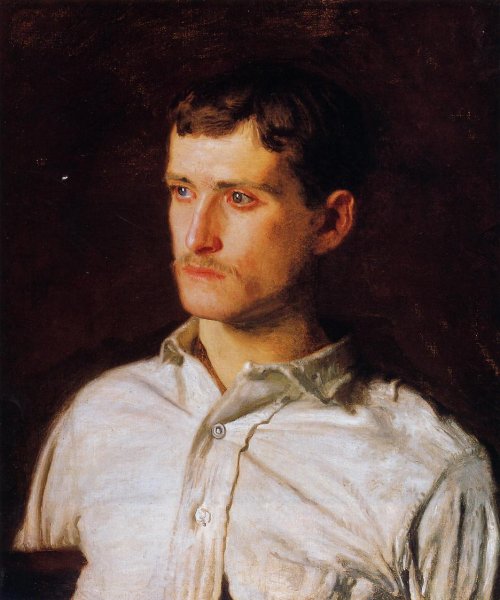 Portrait of Douglass Morgan Hall by Thomas Eakins - Hand-Painted Oil Painting Reproduction