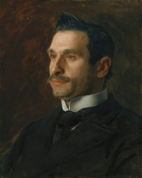 Main Product Photo of Portrait Of Francesco Romano  Painting by Thomas Eakins