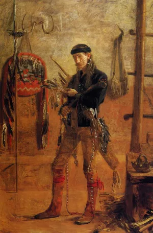 Portrait of Frank Hamilton Cushing by Thomas Eakins Oil Painting