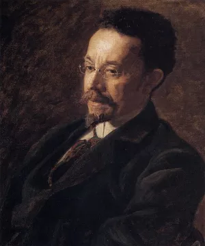 Portrait of Henry Ossawa Tanner by Thomas Eakins Oil Painting