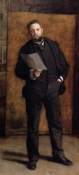 Portrait of Leslie W. Miller by Thomas Eakins Oil Painting
