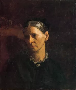 Portrait of Mrs. James W. Crowell by Thomas Eakins - Oil Painting Reproduction