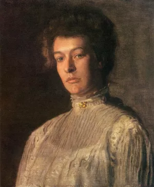 Portrait of Mrs. Kern Dodge Helen Peterson Greene by Thomas Eakins Oil Painting