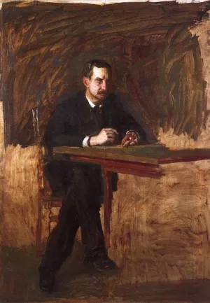 Portrait of Professor William D. Marks by Thomas Eakins - Oil Painting Reproduction