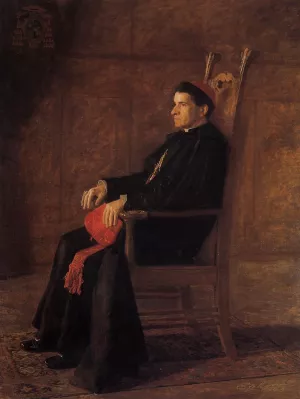 Portrait of Sebastiano Cardinal Martinelli by Thomas Eakins Oil Painting