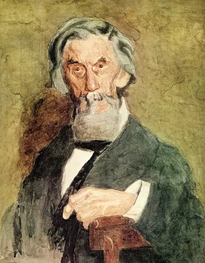 Portrait of William H. MacDowell Unfinished by Thomas Eakins Oil Painting