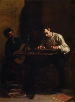 Professionals at Rehearsal painting by Thomas Eakins