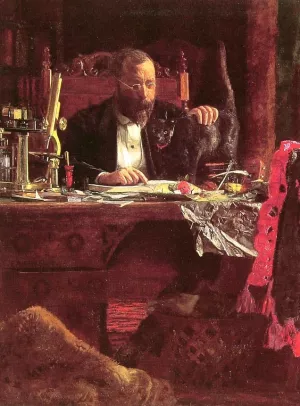 Professor Benjamin Howard Rand by Thomas Eakins - Oil Painting Reproduction