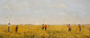 Pushing for Rail by Thomas Eakins Oil Painting