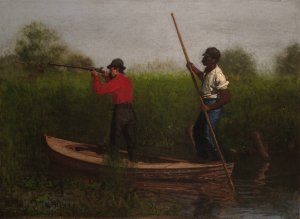 Rail Shooting on the Delaware by Thomas Eakins Oil Painting