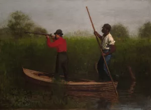 Rail Shooting on the Delaware by Thomas Eakins Oil Painting