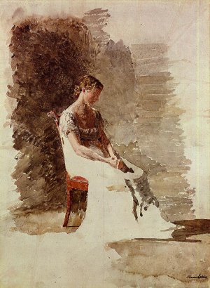 Retrospection Oil painting by Thomas Eakins
