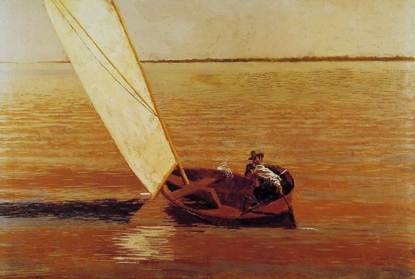 Main Product Photo of Sailing Painting by Thomas Eakins