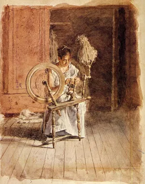 Spinning by Thomas Eakins Oil Painting
