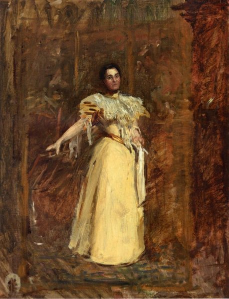 Main Product Photo of Study for The Portrait of Miss Emily Sartain Painting by Thomas Eakins