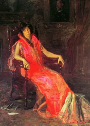 The Actress by Thomas Eakins Oil Painting