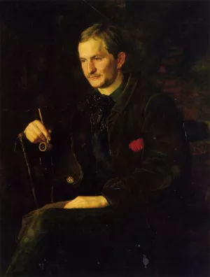 The Art Student also known as Portrait of James Wright by Thomas Eakins - Oil Painting Reproduction