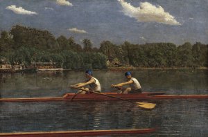 The Biglin Brothers Racing by Thomas Eakins Oil Painting