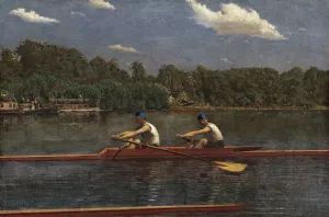 The Biglin Brothers Racing by Thomas Eakins Oil Painting