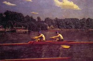 The Biglin Brothers Racing by Thomas Eakins Oil Painting