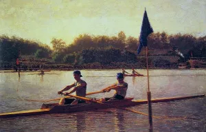 The Biglin Brothers Turning the Stake by Thomas Eakins - Oil Painting Reproduction