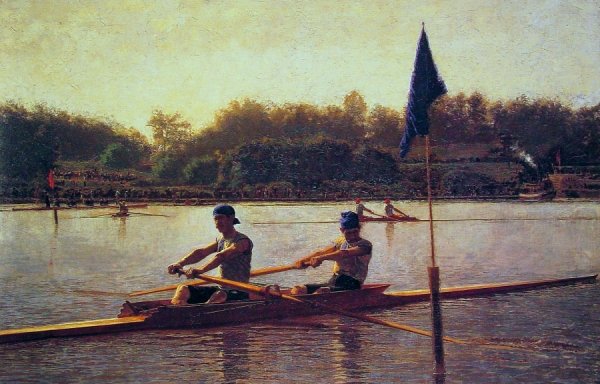 Main Product Photo of The Biglin Brothers Turning the Stake Painting by Thomas Eakins
