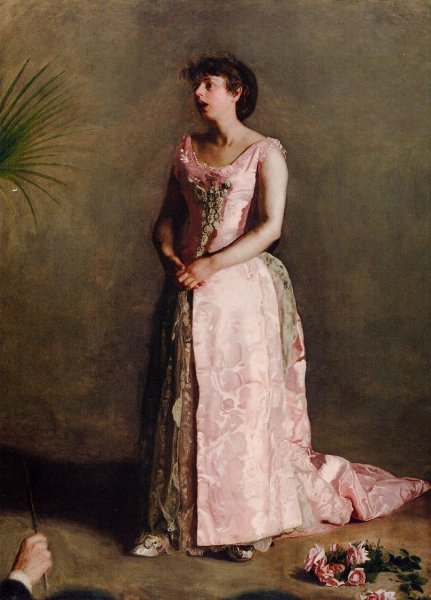 Main Product Photo of The Concert Singer Painting by Thomas Eakins