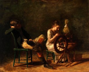 The Courtship by Thomas Eakins Oil Painting