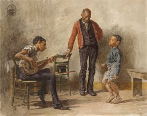 The Dancing Lesson by Thomas Eakins Oil Painting