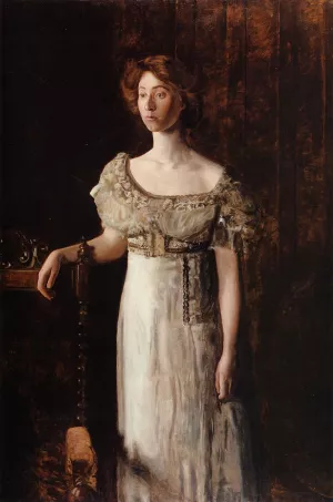 The Old-Fashioned Dress also known as Portrait of Helen Montanverde Parker by Thomas Eakins Oil Painting