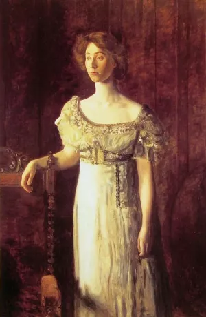 The Old Fashioned Dress-Portrait of Miss Helen Parker by Thomas Eakins Oil Painting