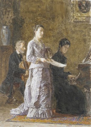 The Pathetic Song by Thomas Eakins Oil Painting