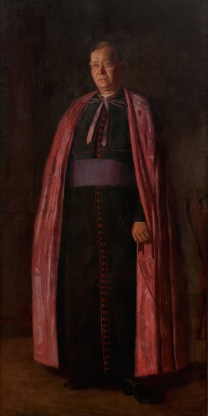 The Right Reverend Monsignor James F. Loughlin by Thomas Eakins Oil Painting