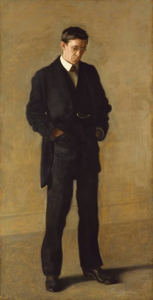 The Thinker; Portrait of Louis N. Kenton by Thomas Eakins Oil Painting