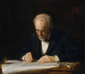 The Writing Master by Thomas Eakins Oil Painting