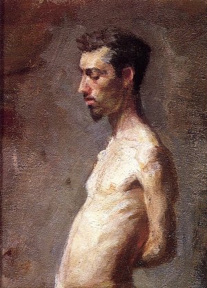 Wallace Posing Oil painting by Thomas Eakins