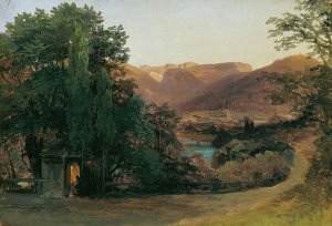 Gegend bei Ischl by Thomas Ender Oil Painting