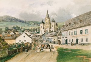 Mariazell by Thomas Ender Oil Painting