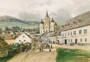 Mariazell by Thomas Ender Oil Painting