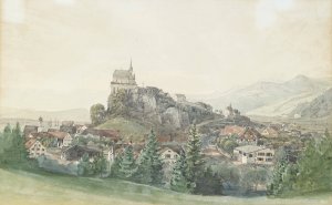 Rankweil by Thomas Ender Oil Painting