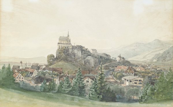 Rankweil by Thomas Ender - Hand-Painted Oil Painting Reproduction