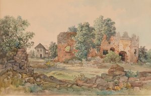 Ruine der Burg Muran in der Slowakei by Thomas Ender Oil Painting