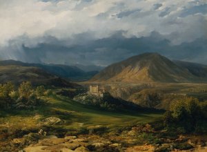 Schloss Cles im Nonntal in Sudtirol by Thomas Ender Oil Painting