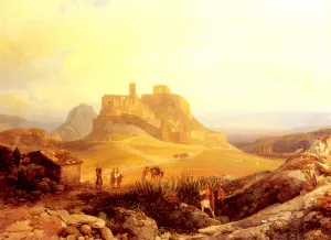 The Acropolis, Athens by Thomas Ender - Oil Painting Reproduction